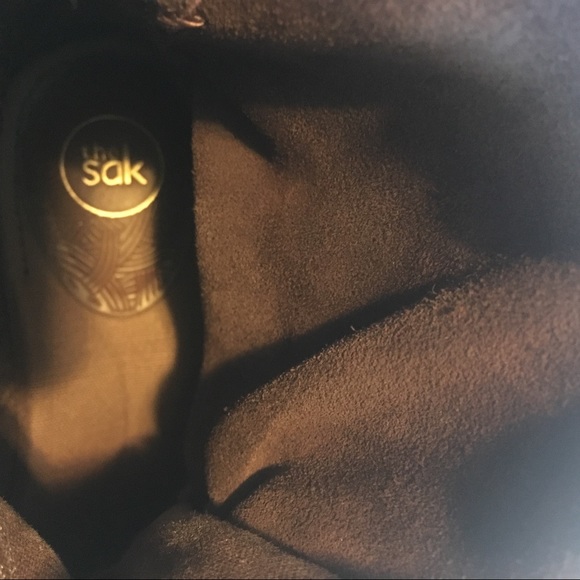 The SAK leather stud combat boots brown 6.5 copper - Picture 6 of 9